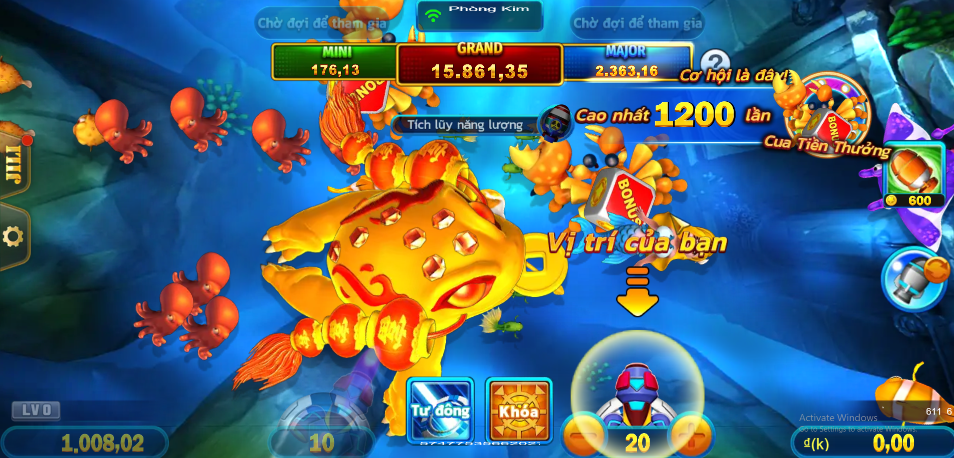 Bắn cá Tiểu Tiên Cá ALO789 - Chinh phục đại dương với thưởng khủng 2 Bảng thưởng và phân loại cá trong game