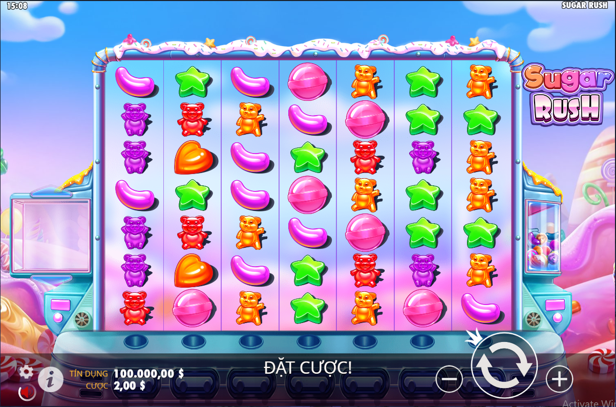 Slot Sugar Rush ALO789 - Đắm chìm trong thế giới kẹo ngọt với thưởng khủng 2 Cách chơi Slot Sugar Rush tại ALO789