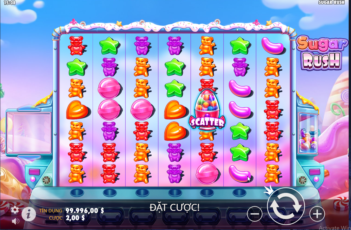 Slot Sugar Rush ALO789 - Đắm chìm trong thế giới kẹo ngọt với thưởng khủng 3 Tỷ lệ trả thưởng và các biểu tượng đặc biệt